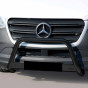 Pushbar Mercedes Sprinter 2018-heden glans gepolijst dwarsplaat zwart
